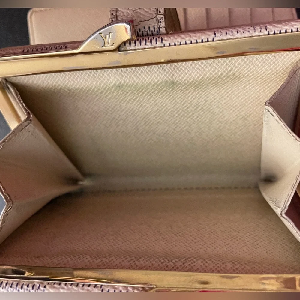 Louis Vuitton Damier Azur Canvas Port Feuille Vienoise French Purse Wallet